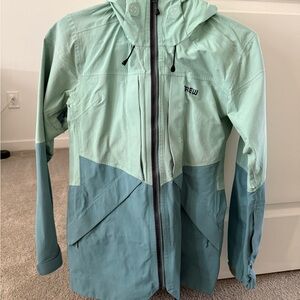 Trew Two-Tone Green Ski Jacket